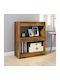 Bibliothek Rauchige Eiche 60x30x72cm