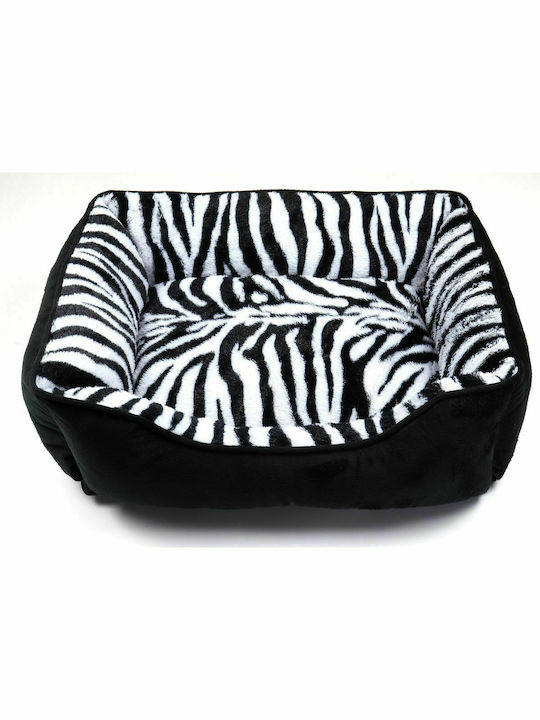 Animal Animal Print Диван Легло за куче Черен 50x40см.