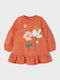 Kinderkleid Langärmelig Orange