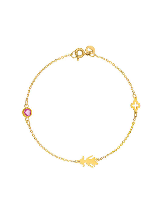 Children's bracelet Gold K14 IPB-20440