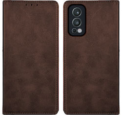 Sonique Vintage Wallet Δερματίνης Καφέ (OnePlus...