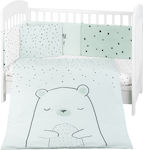 Kikka Boo Baby Crib Bedding Set Bear with me 6pcs Green