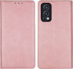 Sonique Vintage Wallet Δερματίνης Ροζ Χρυσό (OnePlus Nord 2 5G)