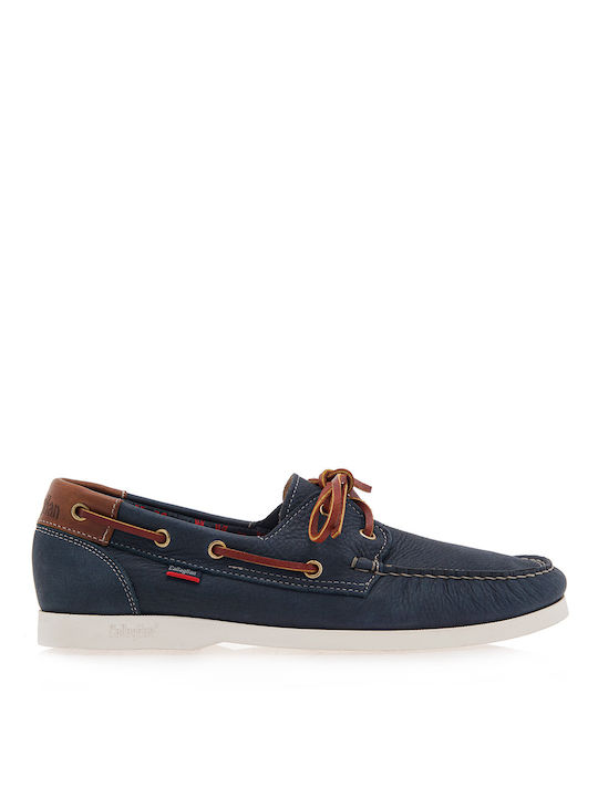 Callaghan Δερμάτινα Ανδρικά Boat Shoes σε Μπλε Χρώμα
