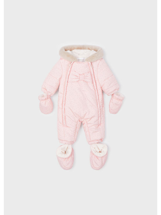 Mayoral Ecofriends Baby Bodysuit for Going Out Long-Sleeved Pink