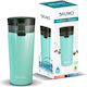 Bruno Flasche Thermosflasche Rostfreier Stahl 400ml Hellblau mit Mundstück