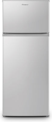 Inventor Doppeltür-Kühlschrank 204Es H143xB55xT55cm. Inox