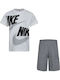 Kids' Set with Shorts Summer 2pcs Gray Sportswear