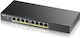 Zyxel GS1900-8HP V3 Managed L2 PoE Switch με 8 Θύρες Gigabit (1Gbps) Ethernet