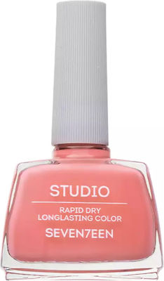 Seventeen Studio Rapid Dry Lasting Color Gloss Βερνίκι Νυχιών Quick Dry Ροζ 197 12ml