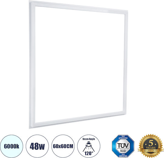 GloboStar Χωνευτό LED Panel 48W 60x60εκ. GloboStar Χωνευτό LED Panel 48W 60x60εκ.