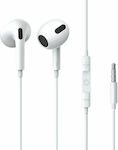 Baseus H17 Earbuds Handsfree with 3.5mm Connector White