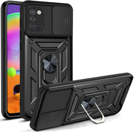 Bodycell Armor Slide Back Cover Plastic Negru (Galaxy A31)