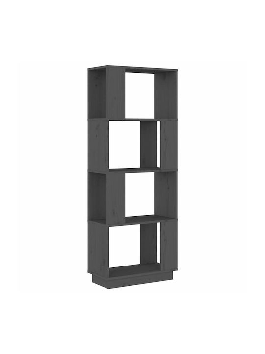 Bookcase Gray 51x25x132cm