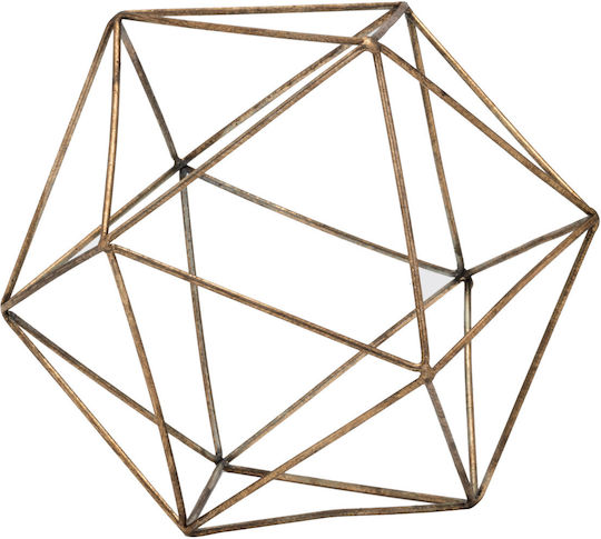 JK Home Decoration Декоративен за пространство от Метал 19x19x22см 1бр