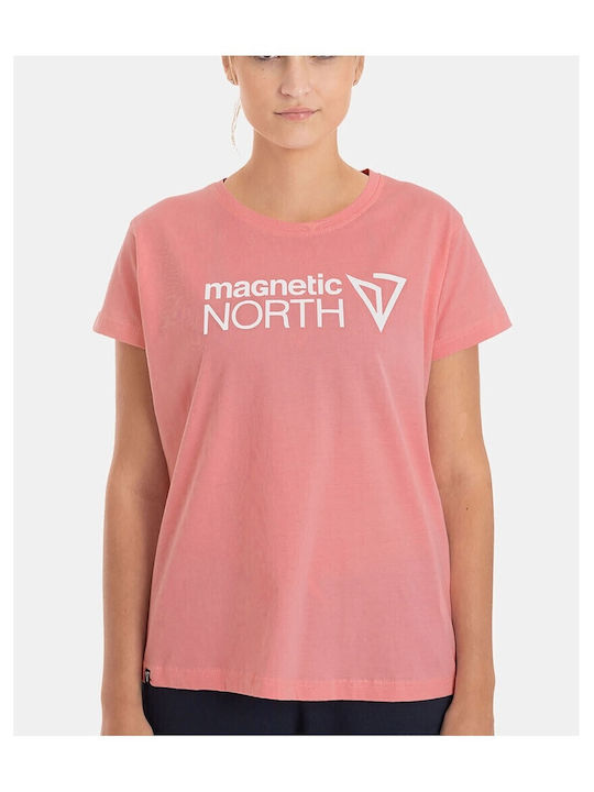 Magnetic North Damen T-Shirt Strawberry Red