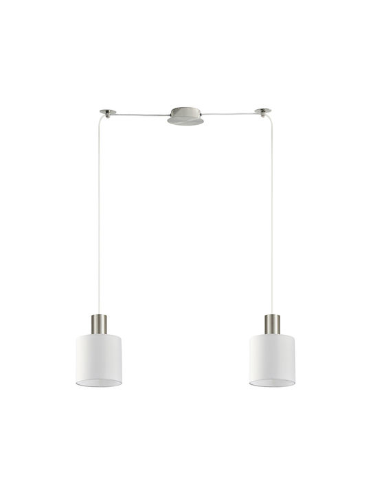 Home Lighting Pendant Light Two-Light for Socket E27 White