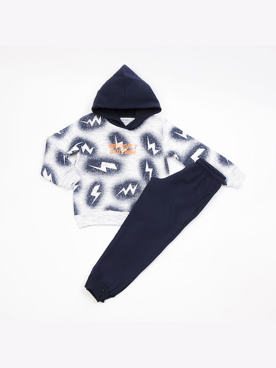 Trax Kids Sweatpants Set Navy Blue 2pcs