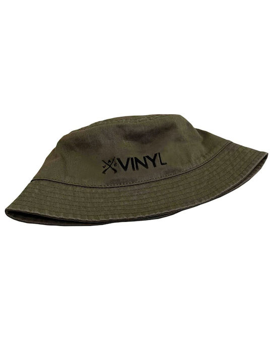 Vinyl Art Clothing Υφασμάτινo Ανδρικό Καπέλο Στυλ Bucket Χακί