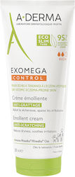 A-Derma Exomega Control Emollient Cream Anti-ștergere Hidratantă Crema de Regenerare pentru Piele Uscată 200ml