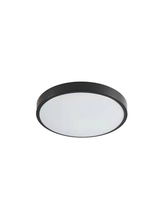 Inlight Outdoor Ceiling Flush Mount with Integrated LED in Black Color 80300340
