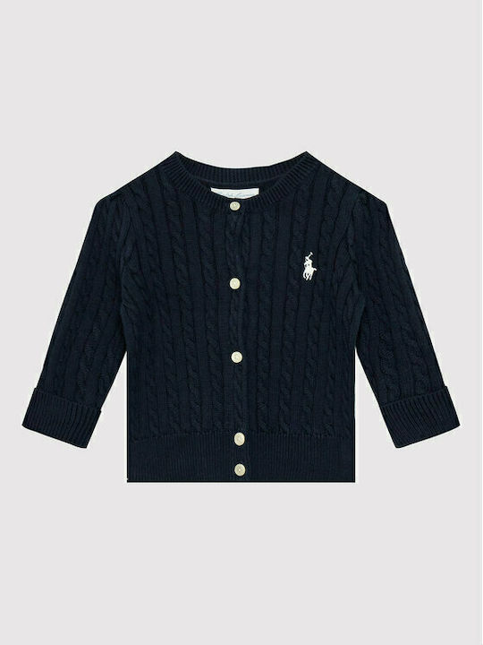 Ralph Lauren Cardigan pentru copii Tricotat Albastru marin