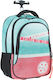 Maui & Sons Pastel School Bag Trolley Elementary, Elementary Multicolored 30lt