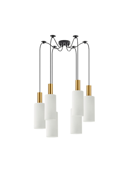 Home Lighting Hängelampe Kronleuchter für 6 Lampen E27 Gold