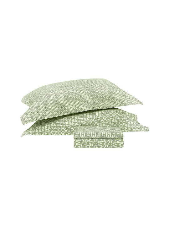 Beauty Home Duvet Cover Set Single with Pillowcase 160x240 Urban 11177 Lime