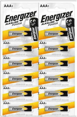 Energizer Power Αλκαλικές Μπαταρίες AAA 1.5V 12τμχ