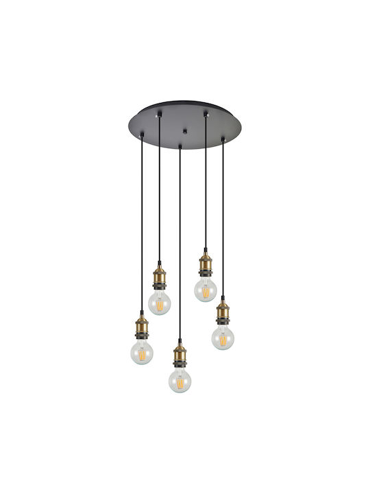 Home Lighting Pendant Chandelier 5xE27 Bronze