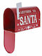 Iliadis Christmas Metal Figure Mailbox Red Length 23cm