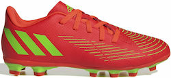 adidas Predator Edge 4 FxG Kids Soccer Cleats Molded Outsole Orange