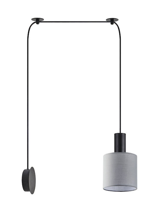 Home Lighting Pendant Light Single-Light for Socket E27 Black