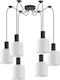 Home Lighting Pendant Chandelier for 6 Bulbs E27 White