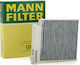 Mann Filter Activated Carbon Cabin Filter Nissan Almera / Micra / NV200 / Terrano Renault Clio / Modus / Twingo / Wind Dacia Duster / Logan / Sandero