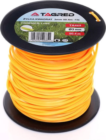 Tagred Square Brush Cutter Trimmer Line 3mm 50.4m TA469