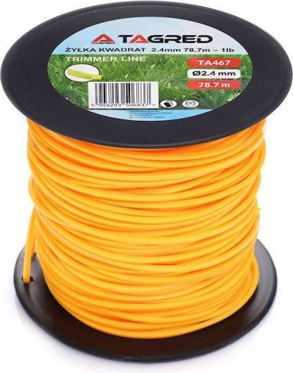 Tagred Square Brush Cutter Trimmer Line 2.4mm 78.7m TA467