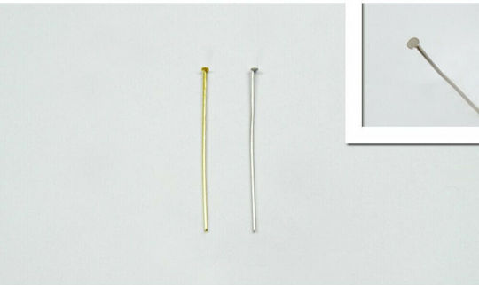 Faitakis Pack Metallic Grana for Jewelry from Silver 5cm. Thickness 1mm. Set 4000pcs _24