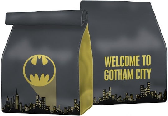 Graffiti Batman Gotham City School Hand Lunch Bag Gray Batman 27.5 x 22.5 x 27.5cm