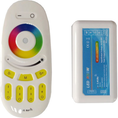 Avide ABLS12VTCRGBW-RFC-4Z-SET Fără fir Controler RGBW și RGB Cu ecran tactil RF: RF (Radiofrecvență) cu telecomandă 15.001.0884