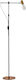 Home Lighting Adept Gold Matt Black Vintage Floor Lamp H165xW39cm. with Socket for Bulb E27 Gold
