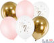 Set of 6 Balloons Latex Pink Birthday-Celebration 30cm