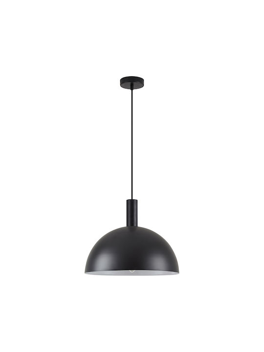Home Lighting Μοντέρνο Κρεμαστό Φωτιστικό Μονόφωτο Καμπάνα με Ντουί E27 σε Μαύρο Χρώμα
