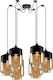 Home Lighting Pendant Lamp 6xE27 Honey