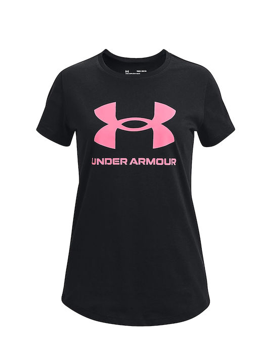 Under Armour Live Sportstyle Graphi Παιδικό T-shirt Μαύρο
