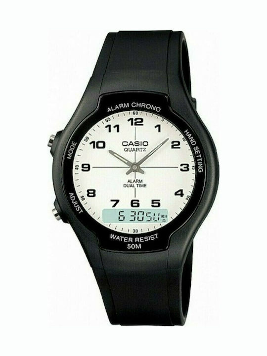 Casio Standard Women's Watch with Black Rubber ...