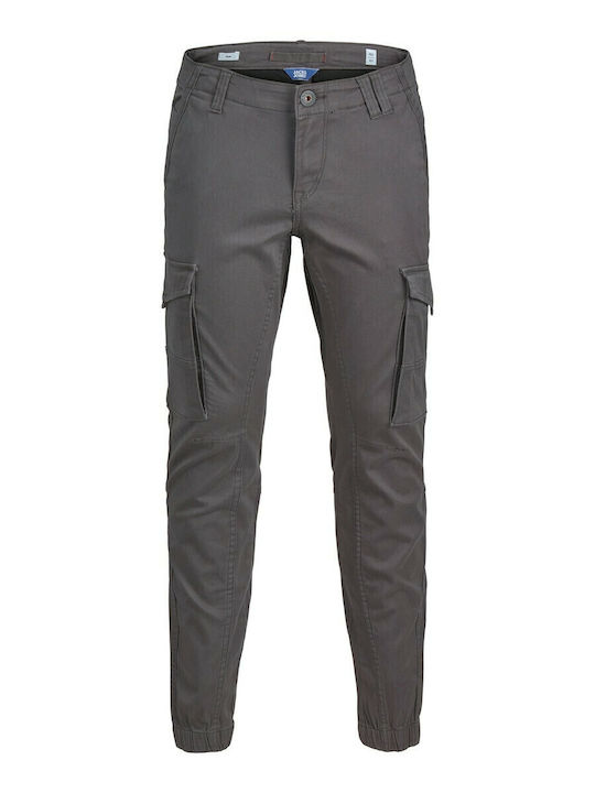 Pantaloni Cargo din Material Textil pentru Copii Gri