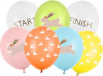 Rabbit Hunting Egg Hunting Latex Balloons, 7pcs.