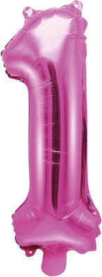 Foil Balloon 0-9 Fuchsia 35cm